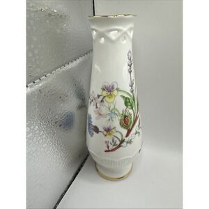 VTG Aynsley Porcelain Bud Vase Wild Tudor Chantelle‎ 6"